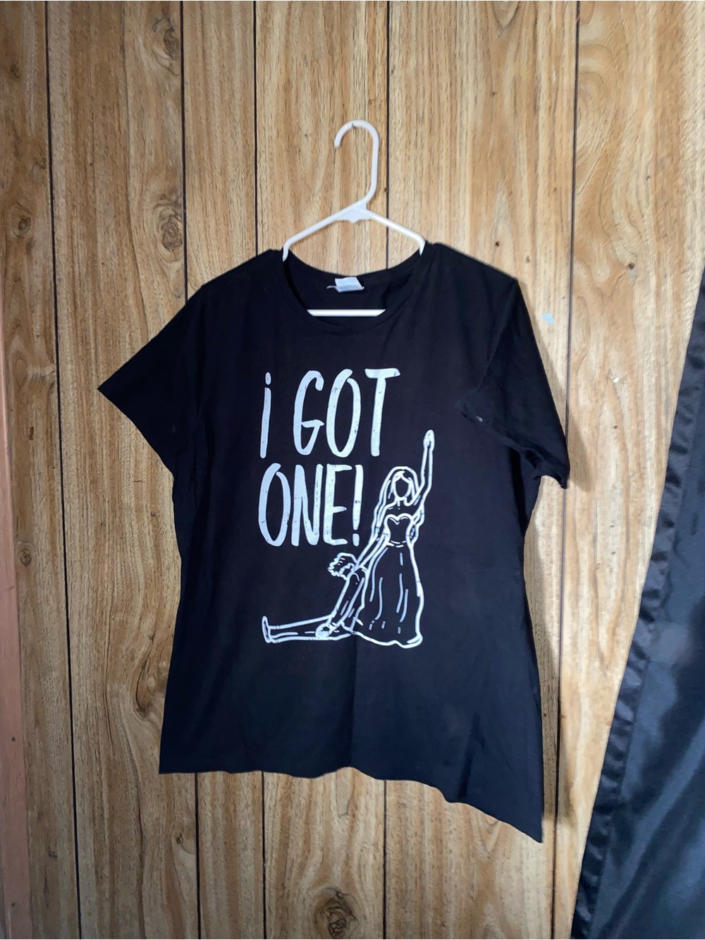 Black Graphic Tee "I GOT ONE!"